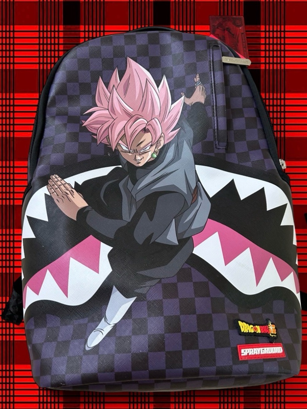 Sprayground Dragon Ball Goku Black's Wrath Backpack Purple & Black rare